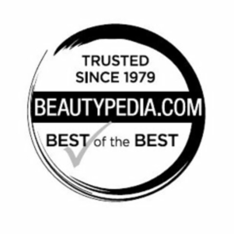 BEAUTYPEDIA.COM TRUSTED SINCE 1979 BEST OF THE BEST Logo (USPTO, 15.08.2013)