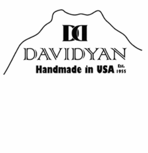 DD DAVIDYAN HANDMADE IN USA EST. 1955 Logo (USPTO, 03/19/2014)