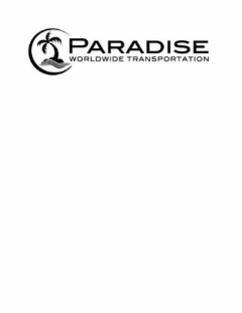 PARADISE WORLDWIDE TRANSPORTATION Logo (USPTO, 09.07.2014)