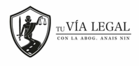 TU VÍA LEGAL CON LA ABOG. ANAIS NIN Logo (USPTO, 28.07.2016)