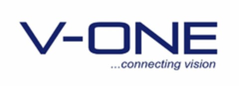 V-ONE... CONNECTING VISION Logo (USPTO, 01.06.2017)