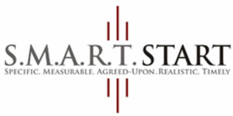 S.M.A.R.T. START SPECIFIC. MEASURABLE. AGREED-UPON. REALISTIC. TIMELY Logo (USPTO, 06/21/2018)