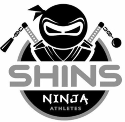 SHINS NINJA ATHLETES Logo (USPTO, 06/21/2019)