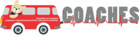 COACHES CHILDREN'S OF ALABAMA COMMUNITY HEALTHCARE EDUCATION SIMULATION PROGRAM Logo (USPTO, 12.08.2019)