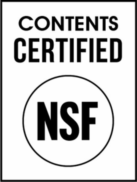 CONTENTS CERTIFIED NSF Logo (USPTO, 20.11.2019)