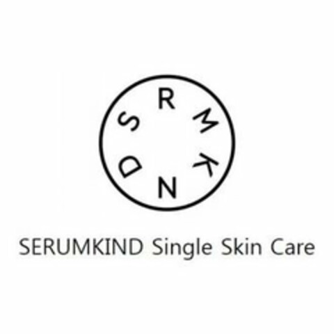 SRMKND SERUMKIND SINGLE SKIN CARE Logo (USPTO, 11.12.2019)