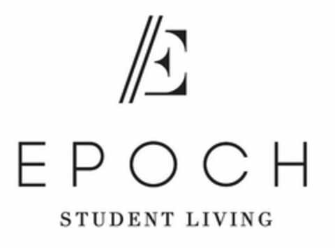 //E EPOCH STUDENT LIVING Logo (USPTO, 02/12/2020)