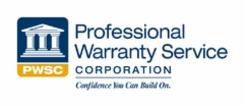 PWSC PROFESSIONAL WARRANTY SERVICE CORPORATION CONFIDENCE YOU CAN BUILD ON. Logo (USPTO, 05/18/2020)