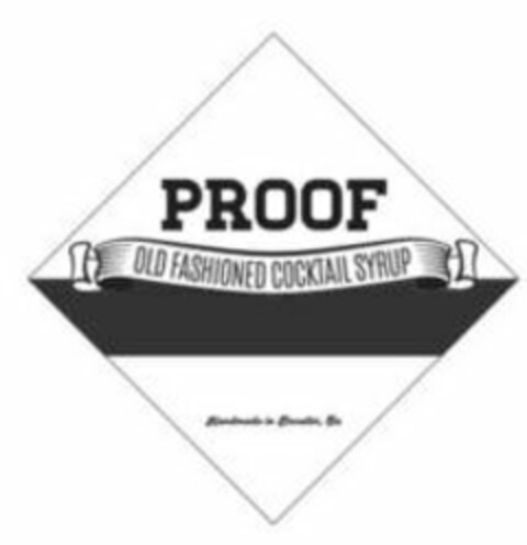 PROOF OLD FASHIONED COCKTAIL SYRUP HANDMADE IN DECATUR, GA Logo (USPTO, 09.06.2020)