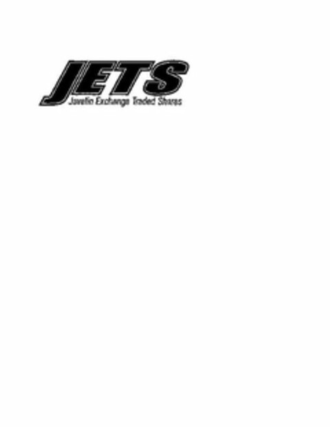 JETS JAVELIN EXCHANGE TRADED SHARES Logo (USPTO, 06.08.2009)