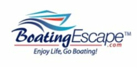 BOATING ESCAPE.COM ENJOY LIFE, GO BOATING! Logo (USPTO, 16.02.2010)