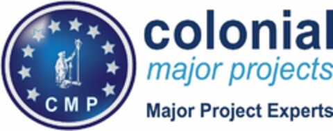 CMP COLONIAL MAJOR PROJECTS MAJOR PROJECT EXPERTS Logo (USPTO, 01/13/2012)