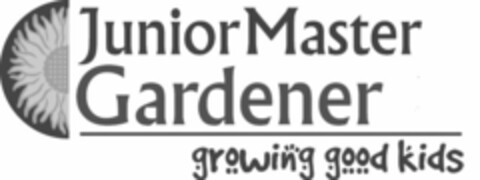 JUNIORMASTER GARDENER GROWING GOOD KIDS Logo (USPTO, 02/06/2013)