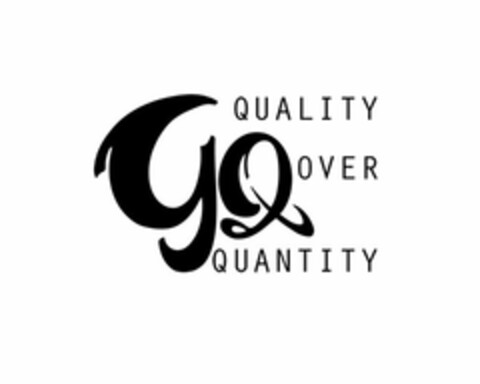 GQ QUALITY OVER QUANTITY Logo (USPTO, 27.03.2014)