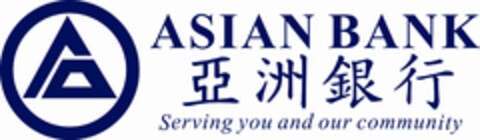 A ASIAN BANK SERVING YOU AND OUR COMMUNITY Logo (USPTO, 14.10.2014)