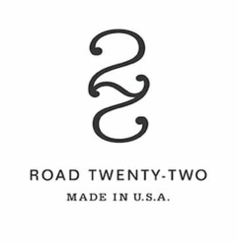 ROAD TWENTY-TWO 22 MADE IN U.S.A. Logo (USPTO, 29.10.2014)