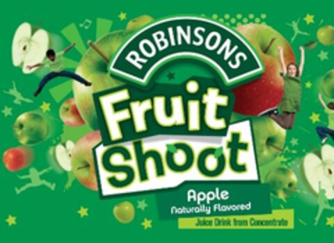 ROBINSONS FRUIT SHOOT APPLE NATURALLY FLAVORED JUICE DRINK FROM CONCENTRATE Logo (USPTO, 05.02.2015)