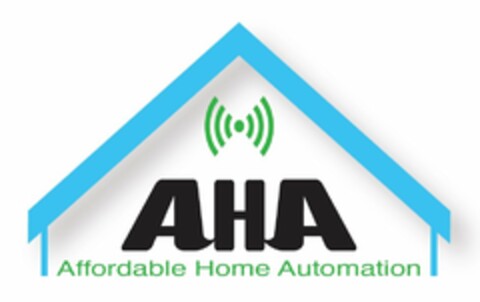 AHA AFFORDABLE HOME AUTOMATION Logo (USPTO, 07/14/2015)