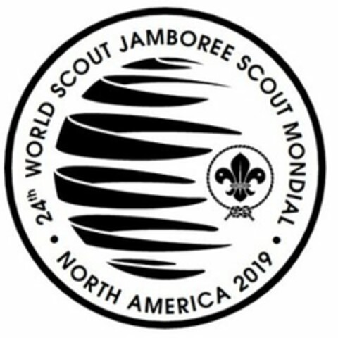24TH WORLD SCOUT JAMBOREE SCOUT MONDIALNORTH AMERICA 2019 Logo (USPTO, 14.03.2016)