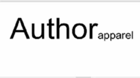 AUTHORAPPAREL Logo (USPTO, 21.07.2016)