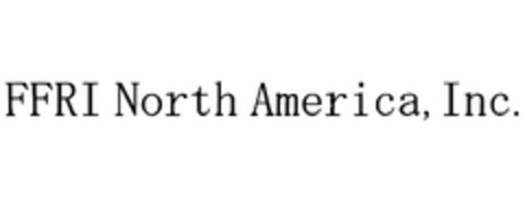 FFRI NORTH AMERICA, INC. Logo (USPTO, 21.04.2017)