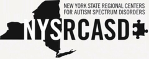 NEW YORK STATE REGIONAL CENTERS FOR AUTISM SPECTRUM DISORDERS NYSRCASD Logo (USPTO, 15.06.2017)