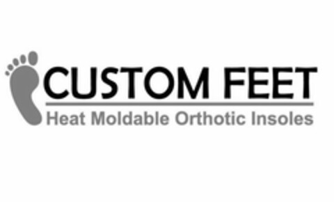 CUSTOM FEET HEAT MOLDABLE ORTHOTIC INSOLES Logo (USPTO, 21.07.2017)