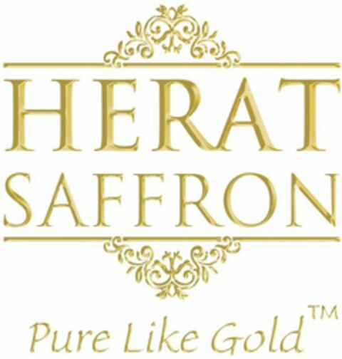 HERAT SAFFRON PURE LIKE GOLD Logo (USPTO, 10.04.2018)