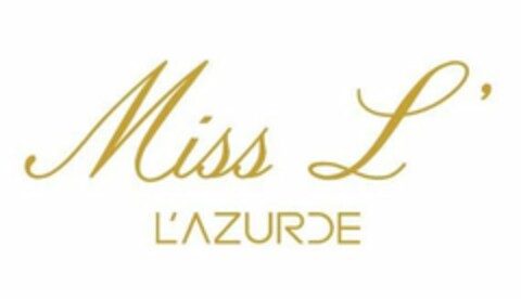 MISS L' L'AZURDE Logo (USPTO, 04/25/2019)