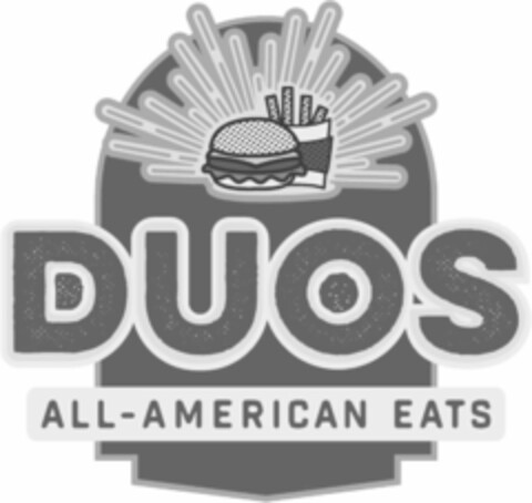 DUOS ALL-AMERICAN EATS Logo (USPTO, 05.08.2020)