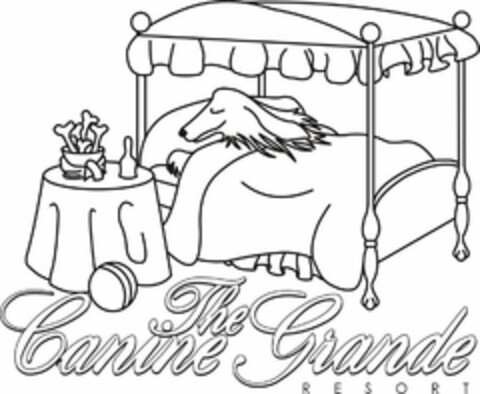 THE CANINE GRANDE RESORT Logo (USPTO, 15.05.2009)