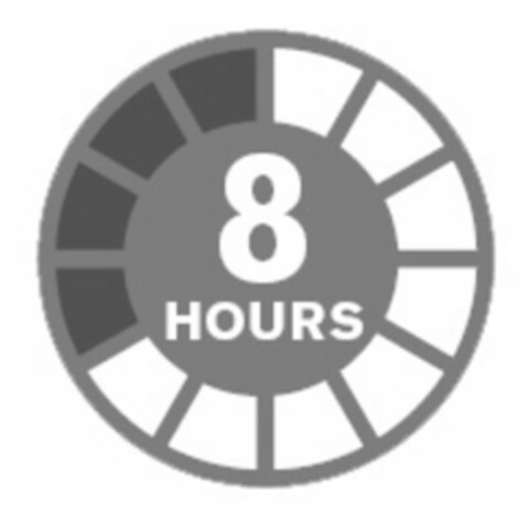 8 HOURS Logo (USPTO, 10/01/2010)