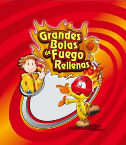 GRANDES BOLAS DE FUEGO RELLENAS Logo (USPTO, 26.09.2011)