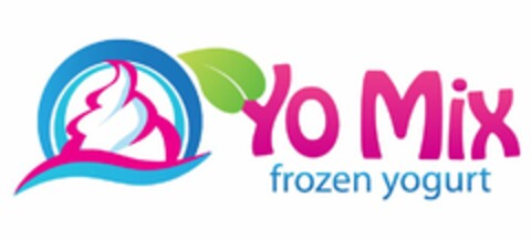 YO MIX FROZEN YOGURT Logo (USPTO, 20.01.2012)