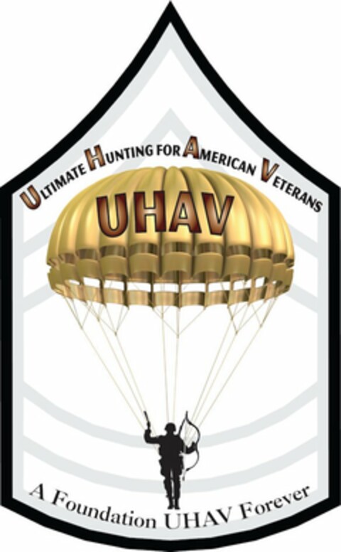 ULTIMATE HUNTING FOR AMERICAN VETERANS UHAV A FOUNDATION UHAV FOREVER Logo (USPTO, 12.03.2012)