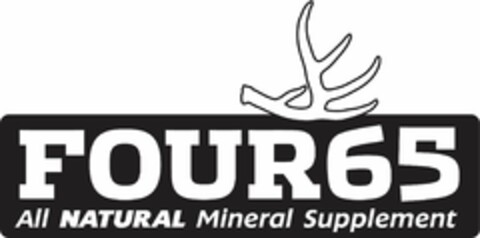 FOUR65 ALL NATURAL MINERAL SUPPLEMENT Logo (USPTO, 18.01.2013)