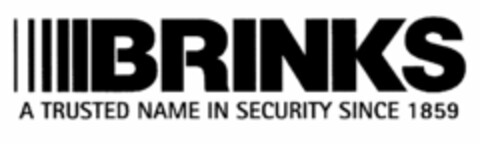 BRINKS A TRUSTED NAME IN SECURITY SINCE 1859 Logo (USPTO, 17.06.2013)