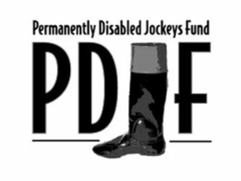 PERMANENTLY DISABLED JOCKEYS FUND PDJF Logo (USPTO, 02/10/2017)