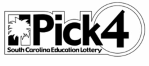 PICK 4 SOUTH CAROLINA EDUCATION LOTTERY Logo (USPTO, 18.03.2019)