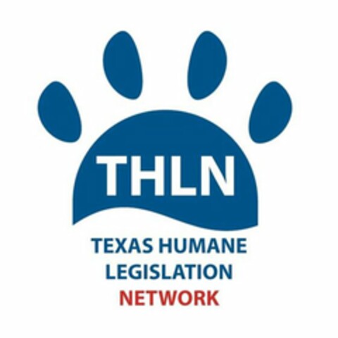 THLN TEXAS HUMANE LEGISLATION NETWORK Logo (USPTO, 03/27/2019)