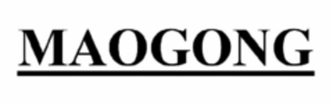 MAOGONG Logo (USPTO, 07/04/2019)