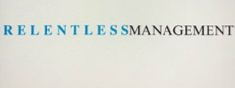 R E L E N T L E S SMANAGEMENT Logo (USPTO, 09/03/2019)