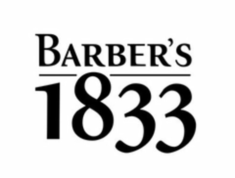 BARBER'S 1833 Logo (USPTO, 10/17/2019)