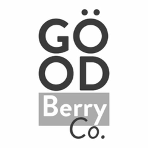 GÖOD BERRY CO. Logo (USPTO, 06/09/2020)