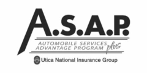 A.S.A.P. AUTOMOBILE SERVICES ADVANTAGE PROGRAM PLUS UTICA NATIONAL INSURANCE GROUP Logo (USPTO, 01/05/2010)