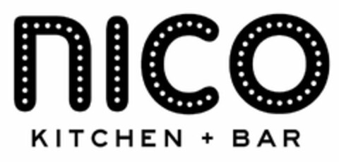 NICO KITCHEN + BAR Logo (USPTO, 01/09/2012)