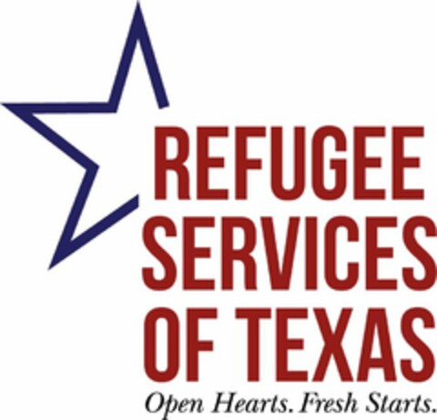 REFUGEE SERVICES OF TEXAS OPEN HEARTS. FRESH STARTS. Logo (USPTO, 14.09.2015)