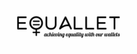 EQUALLET ACHIEVING EQUALITY WITH OUR WALLETS Logo (USPTO, 18.03.2016)