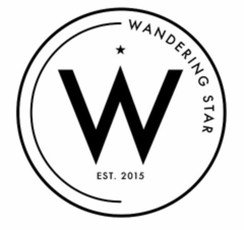 W WANDERING STAR  EST. 2015 Logo (USPTO, 06/06/2016)