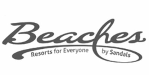 BEACHES RESORTS FOR EVERYONE BY SANDALS Logo (USPTO, 08/01/2016)